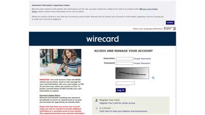 ACCESS AND MANAGE YOUR ACCOUNT - Wirecard