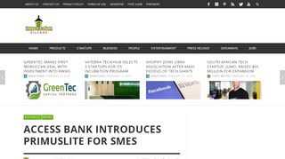
                            6. Access Bank introduces PrimusLite for SMEs - Innovation ... - Primus Portal Access Bank