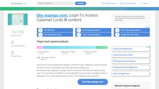 
                            7. Access bby.wapego.com. Login To Access Cybernet Lords ... - Wapego Login