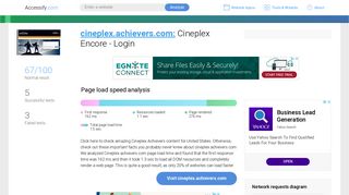 
                            5. Access cineplex.achievers.com. Cineplex Encore - Login - Cineplex Encore Achievers Login