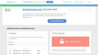 
                            7. Access danahermail.com. Danaher Mail - Danaher Mail Portal