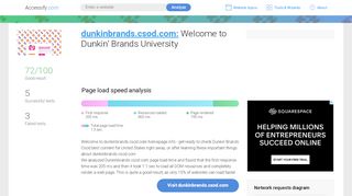 Access dunkinbrands.csod.com. Welcome to Dunkin' Brands ...