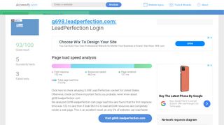 
                            7. Access g698.leadperfection.com. LeadPerfection Login - Lead Perfection Portal
