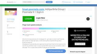 Access hruat.poornata.com. Aditya Birla Group | Poornata 9.1 ... - Poornata 9.1 Login