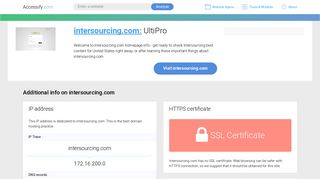 
                            6. Access intersourcing.com. UltiPro - Intersourcing Portal