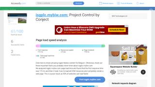 
                            3. Access isgplc.mybiw.com. Project Control by Conject - Mybiw Portal
