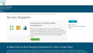 
                            2. Access iSupplier - Supplier Guidelines & Information - Cisco - Cisco Supplier Portal