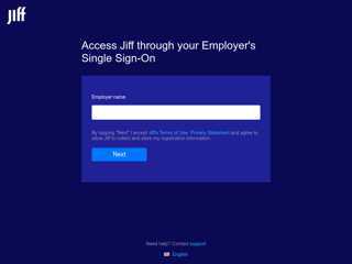 Access Jiff through your Employer's Single Sign-On