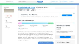 
                            5. Access kaesercentral.com. Kaeser & Blair Incorporated - Login