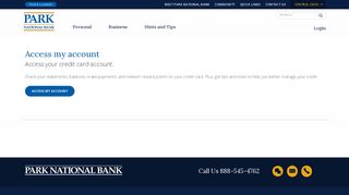 
                            1. Access my account - Park National Bank - Park National Bank Credit Card Portal