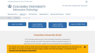 
                            1. Access My Email | Columbia University Information Technology - Columbia Edu Email Portal
