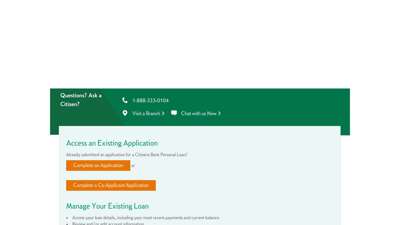 Access My Personal Loan - Citizens Bank