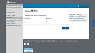 
                            2. Access My Plan - Nationwide Retirement Solutions - Chicago Deferred Comp Portal