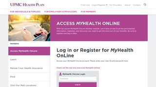 
                            5. Access MyHealth OnLine | UPMC Health Plan - Healthtrak Portal