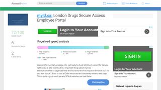 
                            4. Access myld.ca. London Drugs Secure Access Employee Portal - Myld Portal