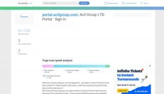 
                            7. Access portal.acilgroup.com. Acil Group LTD Portal · Sign In - Acil Portal