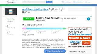 
                            3. Access portal.myrounding.com. MyRounding - Sign In - Portal Myrounding Sign In