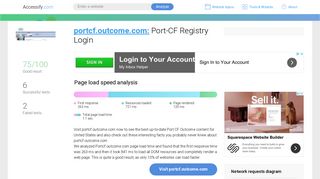 
                            5. Access portcf.outcome.com. Port-CF Registry Login - Port Cf Registry Login