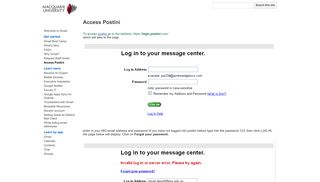 
                            7. Access Postini - Welcome to Gmail - Google Sites - Postini Portal Page