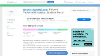 
                            3. Access records.ttuportal.com. Takoradi Technical University | Students ... - Records Ttu Portal Login