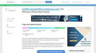 Access site03.remoteoffice.citigroup.com. Citi Remote Office Web Portal - Citi Remote Office Web Portal
