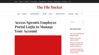 
                            7. Access Sprouts Employee Portal Login to Manage Your Account - The Vine Sprouts Login