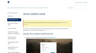 Access student email – Concordia University-Portland Help ...
