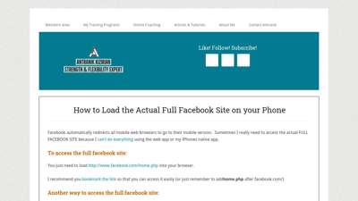 
                            3. access the full version of facebook’s site on your mobile ...