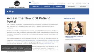 
Access the New CDI Patient Portal | Center For Diagnostic Imaging (CDI)
