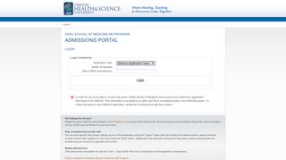 
                            1. Access the OHSU MD Program Admissions Portal - Ohsu Admissions Portal