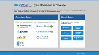 
                            5. Access the Swedish/Providence HR Portal - EHR.com - Provconnect External Login