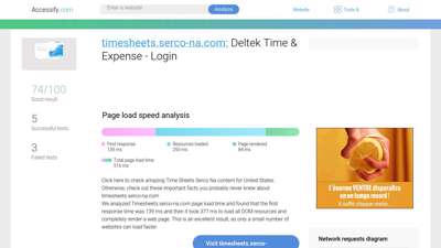 Access timesheets.serco-na.com. Deltek Time & Expense - Login