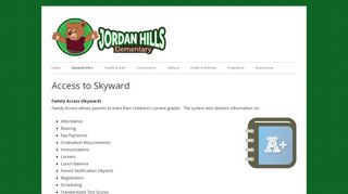 
                            6. Access to Skyward - Jordan Hills Elementary - Jordan School ... - Skyward Family Access Portal Jordan School District