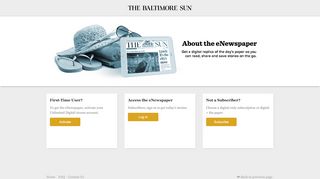 
Access to Subscriber Services - Baltimoresun Myaccount2
