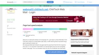Access webmail3.chilitech.net. ChiliTech Web Mail - Login