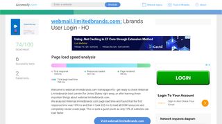 
                            5. Access webmail.limitedbrands.com. Lbrands User Login - HO - Limited Brands Email Login