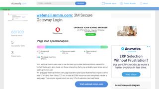 Access webmail.mmm.com. 3M Secure Gateway Login
