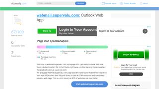 
                            2. Access webmail.supervalu.com. Outlook Web App - Supervalu Webmail Login
