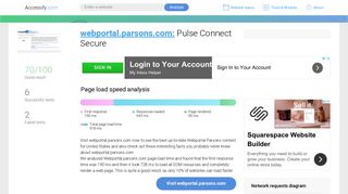 
                            5. Access webportal.parsons.com. Pulse Connect Secure - Parsons Pweb Login