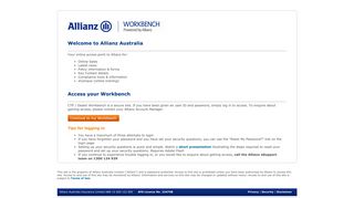 
                            5. Access Workbench - einsure.com.au - Allianz Dealer Login
