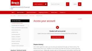 
Access your account - Brock University  

