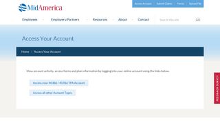 
                            2. Access Your Account | MidAmerica - Mid America Hra Portal