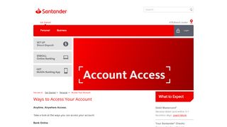 
                            3. Access Your Account - Santander Bank - Sovereign Bank Portal To My Account