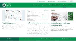 
                            7. Access your account | Waddell & Reed - Credential Asset Management Portal