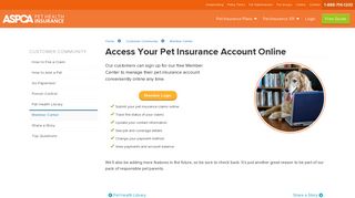 
                            2. Access Your ASPCA Pet Insurance Account and Track Claims ... - Aspca Dog Insurance Login