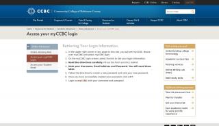 
                            3. Access your CCBC login - Ccbc Student Portal