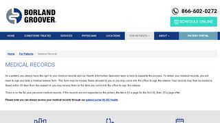 
                            1. Access Your Medical Records | Borland Groover - Borland Groover Patient Portal Portal