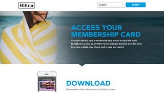 
                            1. Access Your Membership Card - Hilton Honors - Hilton Select Portal