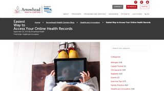 
                            3. Access Your Online Records - Arrowhead Health Centers - Arrowhead Health Portal