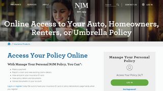 
                            3. Access Your Policy Online | NJM - Njm Auto Insurance Portal